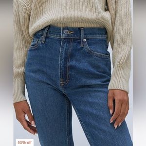 👖Everlane High rise jean medium blue wash size 29